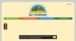 Desktop Screenshot of gut-schoenhof.de